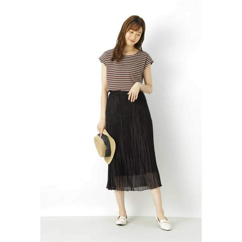 ショルダーボタンディティールカットソー（NATURAL BEAUTY BASIC／ナチュラルビューティー ベーシック）