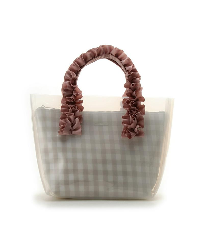【美人百花5月号掲載】PVCフリルトートＢＡＧ【美人百花4月号掲載】