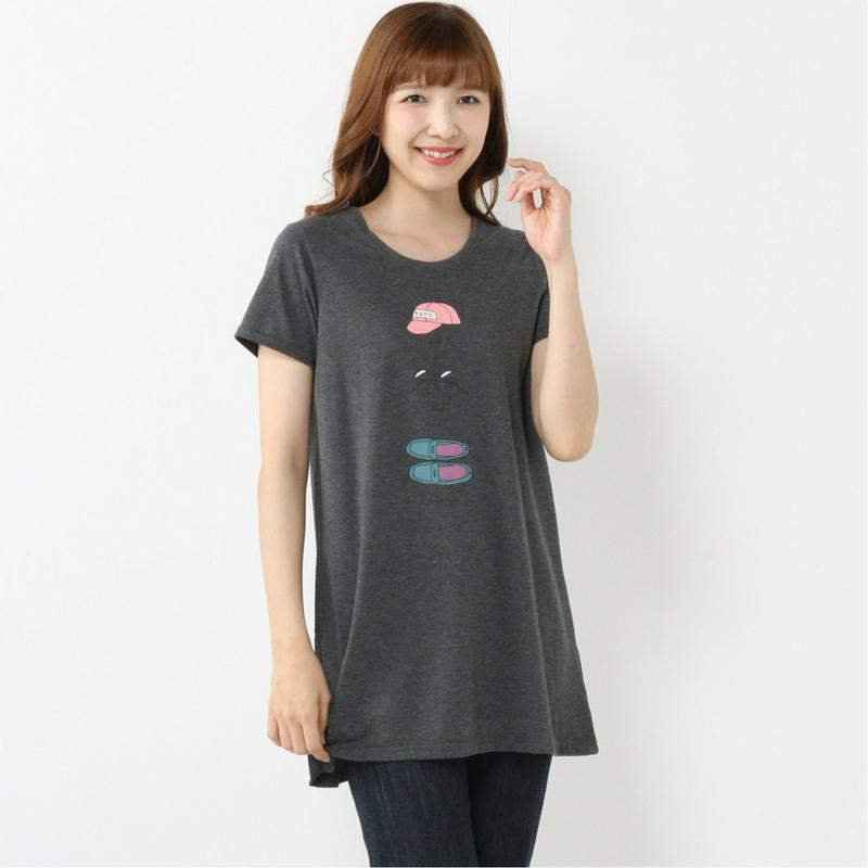 選べるプリント１０色展開◎着回しチュニックＴシャツ（ページワン/PAGE ONE）