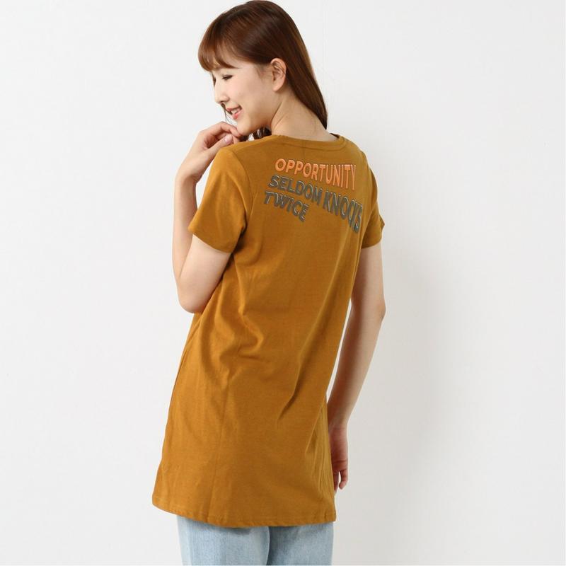 選べるプリント１０色展開◎着回しチュニックＴシャツ（ページワン/PAGE ONE）