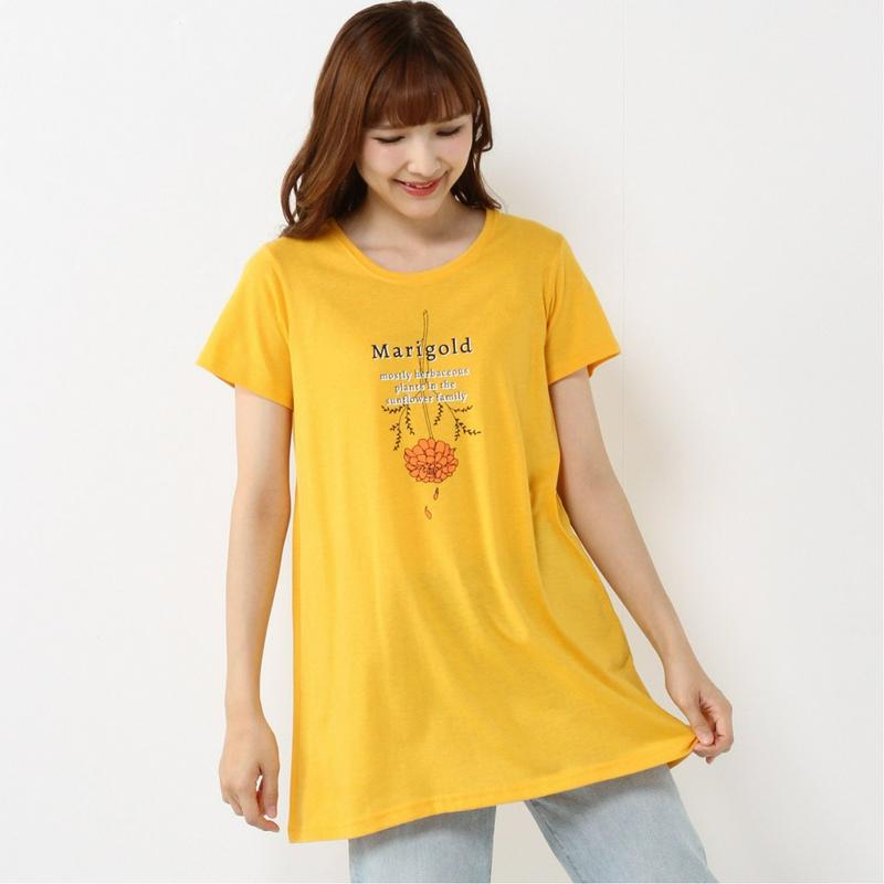 選べるプリント１０色展開◎着回しチュニックＴシャツ（ページワン/PAGE ONE）