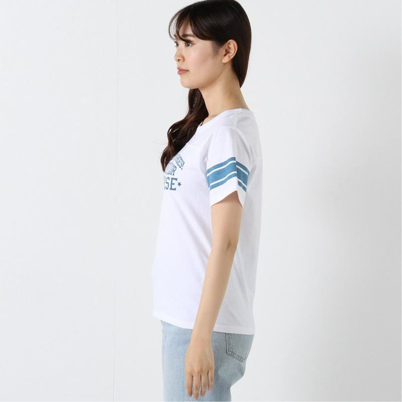 【コンバース】天竺袖ラインプリントカレッジＴシャツ【Ｍ～５Ｌ】（コンバース/CONVERSE）