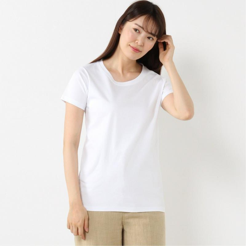 きれい目シルケット加工の天竺ワイドＴシャツ