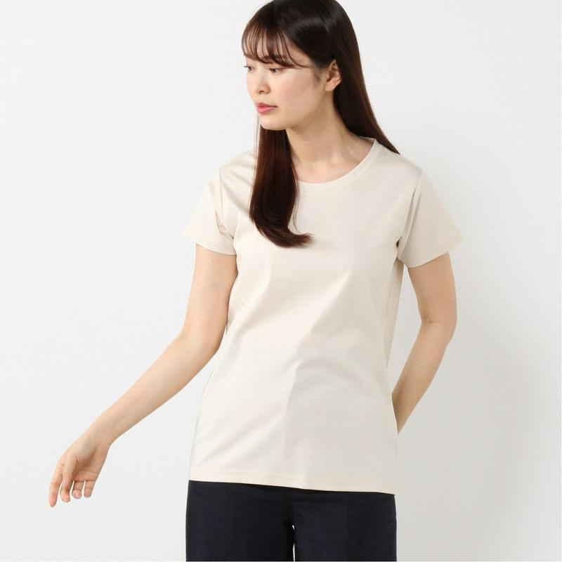 きれい目シルケット加工の天竺ワイドＴシャツ