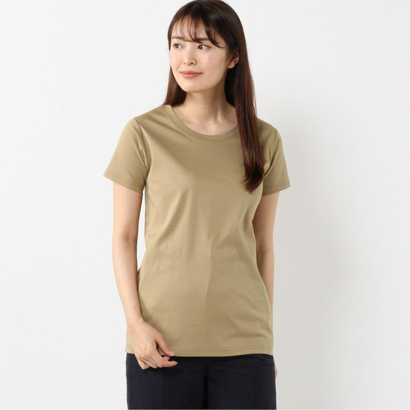 きれい目シルケット加工の天竺ワイドＴシャツ