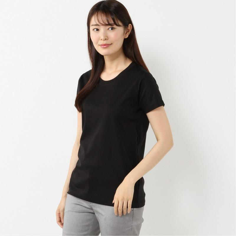 きれい目シルケット加工の天竺ワイドＴシャツ