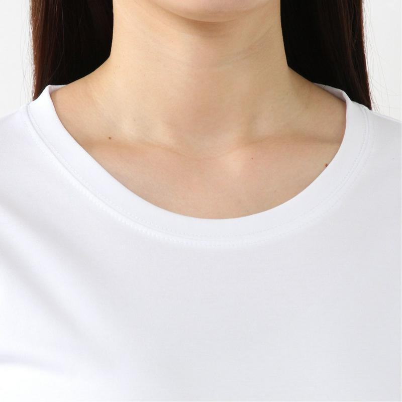 きれい目シルケット加工の天竺ワイドＴシャツ
