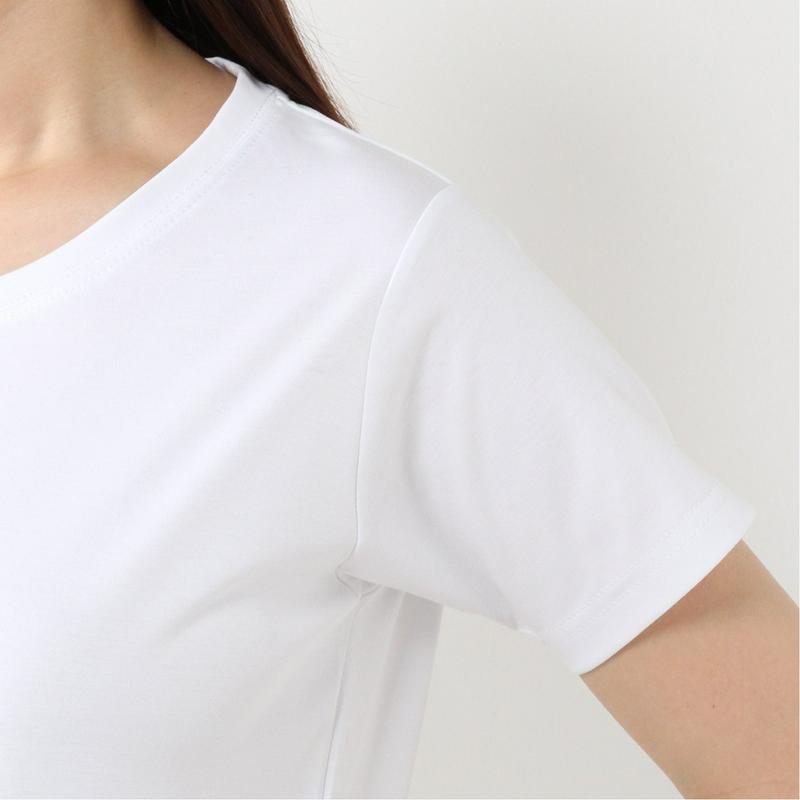 きれい目シルケット加工の天竺ワイドＴシャツ