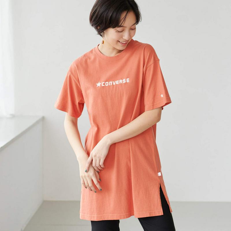 【コンバース】天竺抜染チュニックＴシャツ【Ｍ～５Ｌ】（コンバース/CONVERSE）