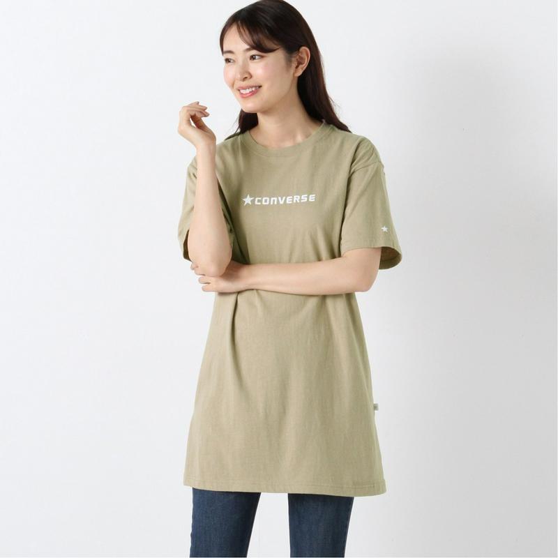 【コンバース】天竺抜染チュニックＴシャツ【Ｍ～５Ｌ】（コンバース/CONVERSE）
