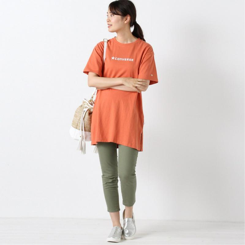 【コンバース】天竺抜染チュニックＴシャツ【Ｍ～５Ｌ】（コンバース/CONVERSE）