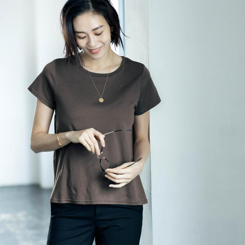 【タイムセール】バックギャザー半袖Ｔシャツ