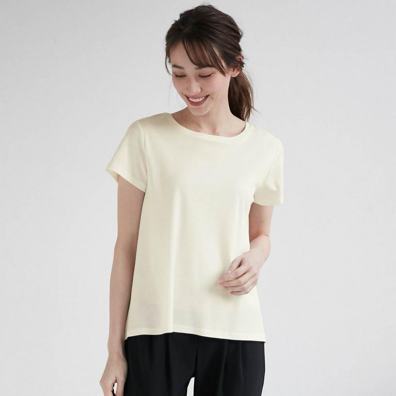 【タイムセール】バックギャザー半袖Ｔシャツ