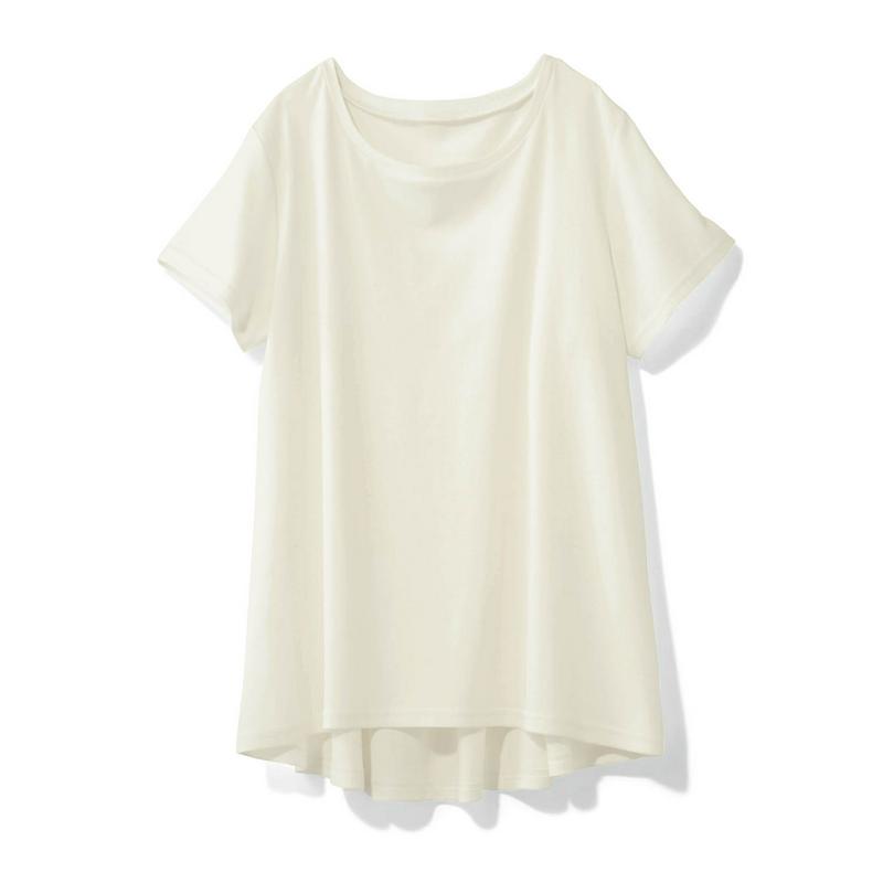 【タイムセール】バックギャザー半袖Ｔシャツ