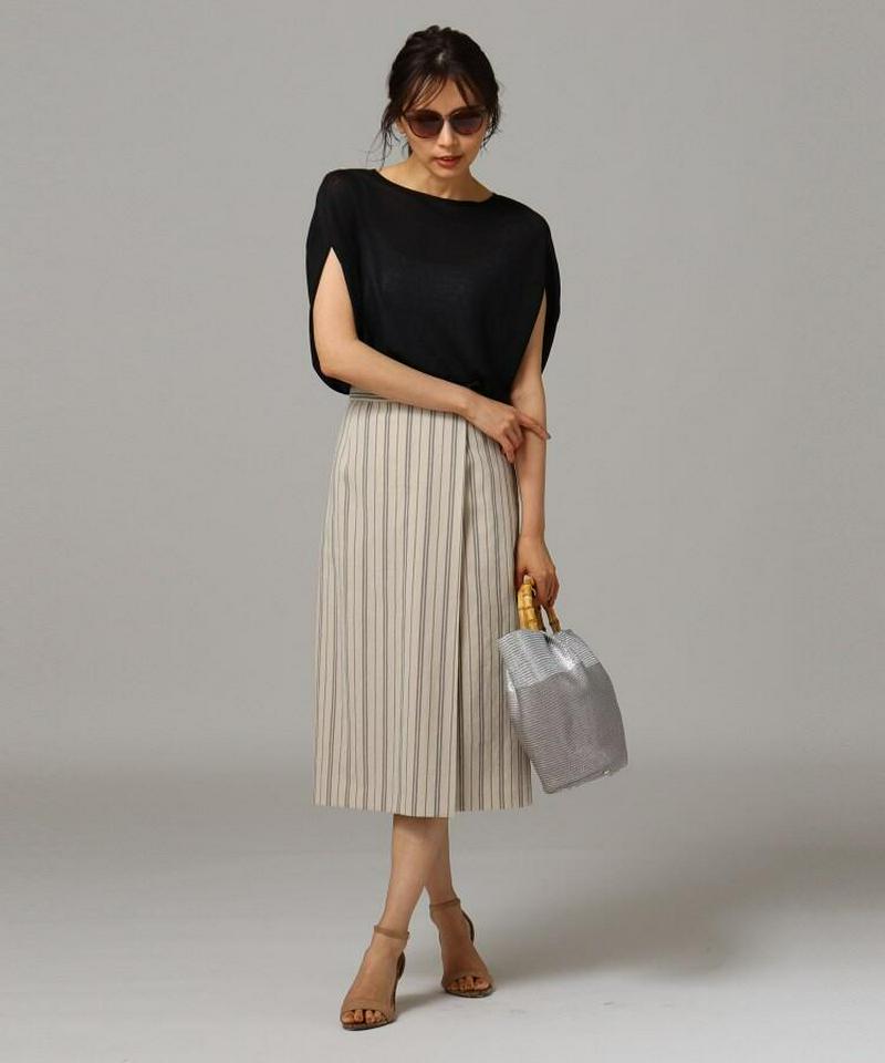 【洗える】ビスコースエステルニットプルオーバー