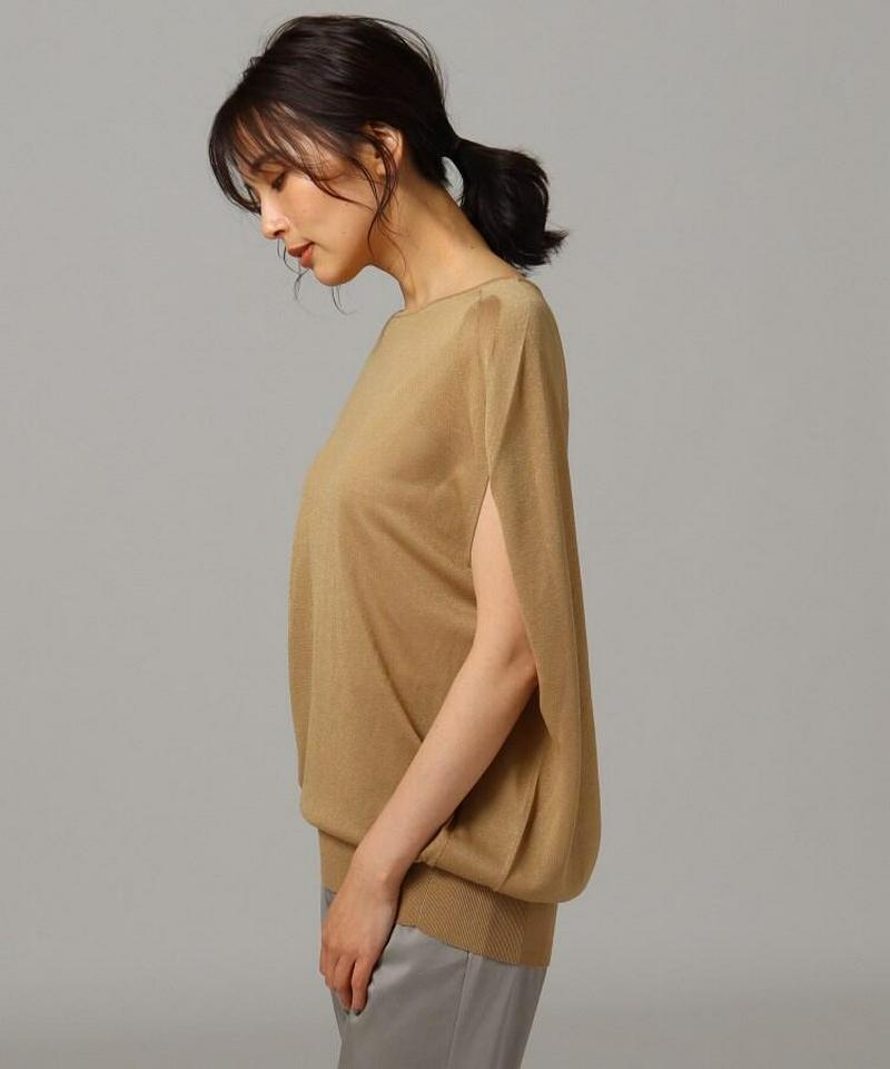 【洗える】ビスコースエステルニットプルオーバー