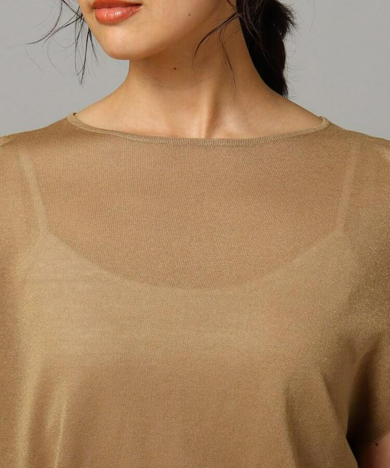 【洗える】ビスコースエステルニットプルオーバー