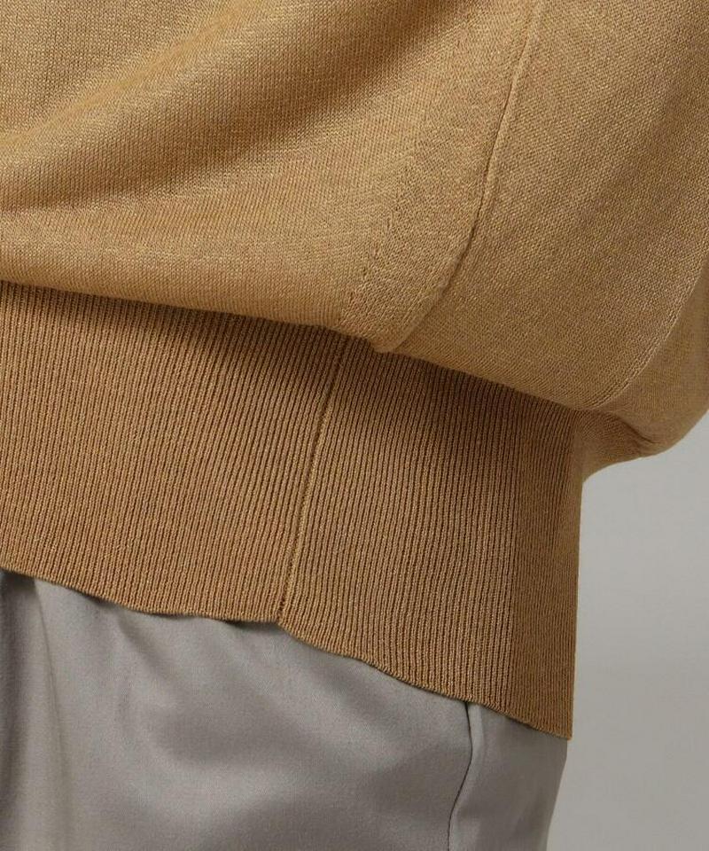 【洗える】ビスコースエステルニットプルオーバー