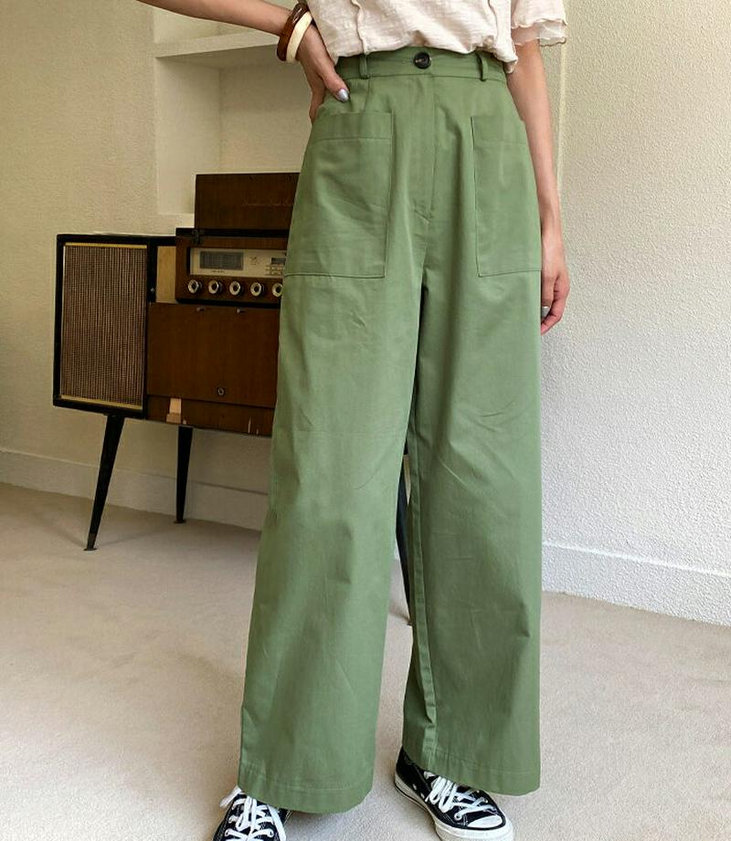 ポケットバックゴムワイドパンツ・全3色・t59749 レディース【pt】【ワイドパンツ ロングパンツ ワイド ロング パンツ ズ