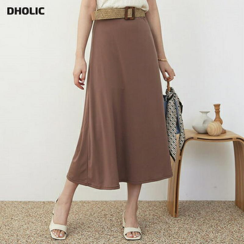 イージーAラインスカート・全3色・b62557 レディース【sk】【スカート ロング ロングスカート Aライン ウエストゴム 単