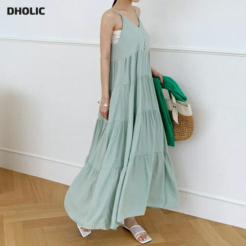 ティアードキャミワンピース・全4色・t62545 レディース【ops】【ワンピース ロング ロングワンピース スリーブレス ノー