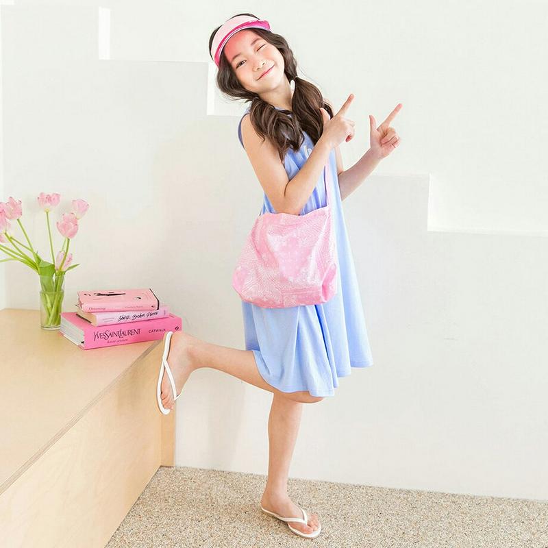 レタリングスリーブレスワンピース・p002524 キッズ【3~8才】【ops】【ワンピース ミディ丈 ミディワンピース スリーブ