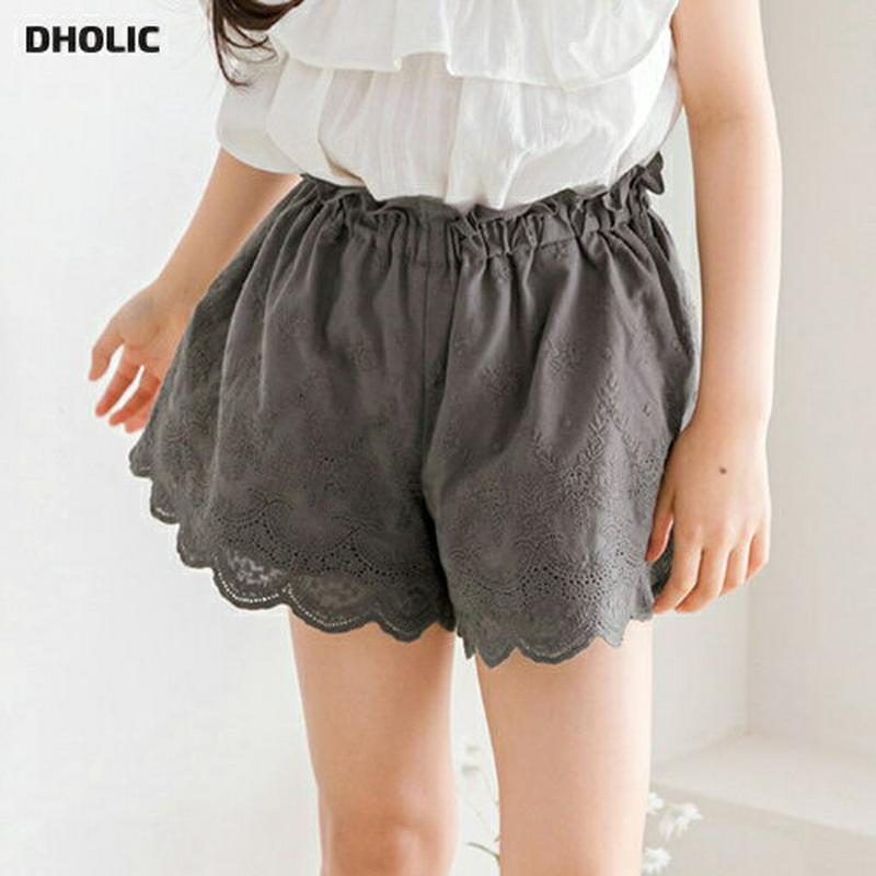 レースディテールショートパンツ・p002528 キッズ【3~8才】【pt】【パンツ ショートパンツ ショート レース かわいい 