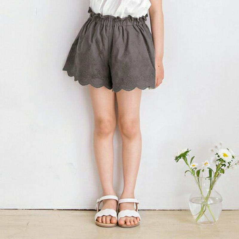 レースディテールショートパンツ・p002528 キッズ【3~8才】【pt】【パンツ ショートパンツ ショート レース かわいい 