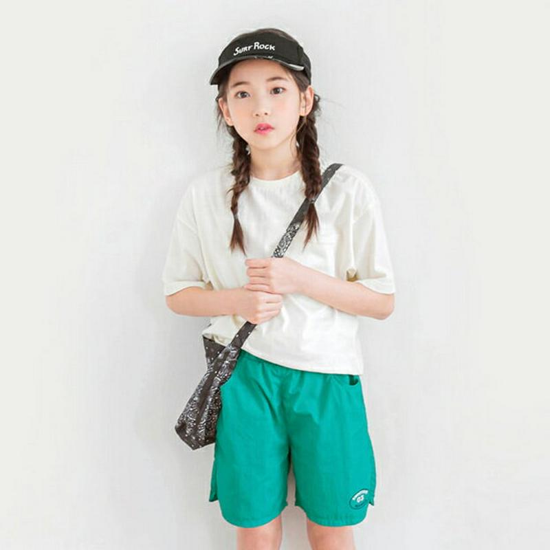 ポケットTシャツ&ロゴショートパンツSET・p002536 キッズ【3~8才】【pt】【ショートパンツ 短パン パンツ 半ズボン