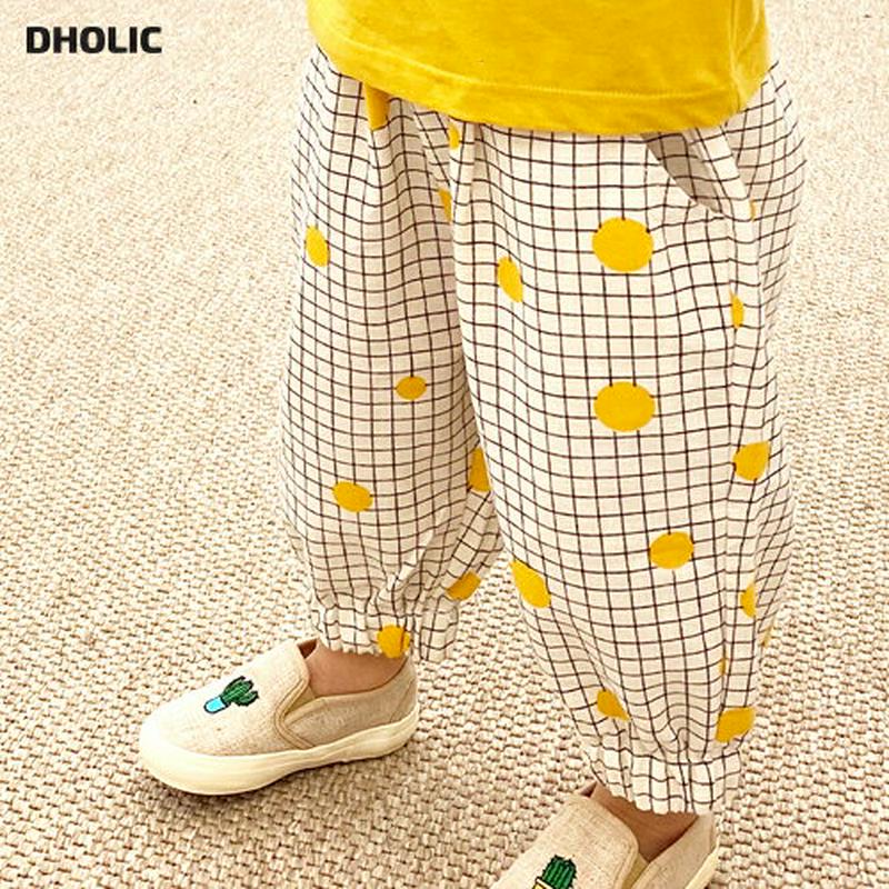 ドットチェックジョガーパンツ・p003005 キッズ【3~8才】【pt】【パンツ ズボン ボトムス 長ズボン ロングパンツ チェック柄 ドット チェック ジョガーパンツ 女の子 男の子 春 夏 秋 子供 こども 子供服 こども服】【KIDS】