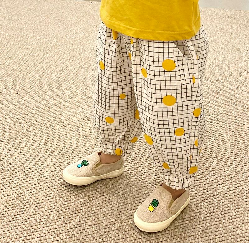 ドットチェックジョガーパンツ・p003005 キッズ【3~8才】【pt】【パンツ ズボン ボトムス 長ズボン ロングパンツ チェック柄 ドット チェック ジョガーパンツ 女の子 男の子 春 夏 秋 子供 こども 子供服 こども服】【KIDS】