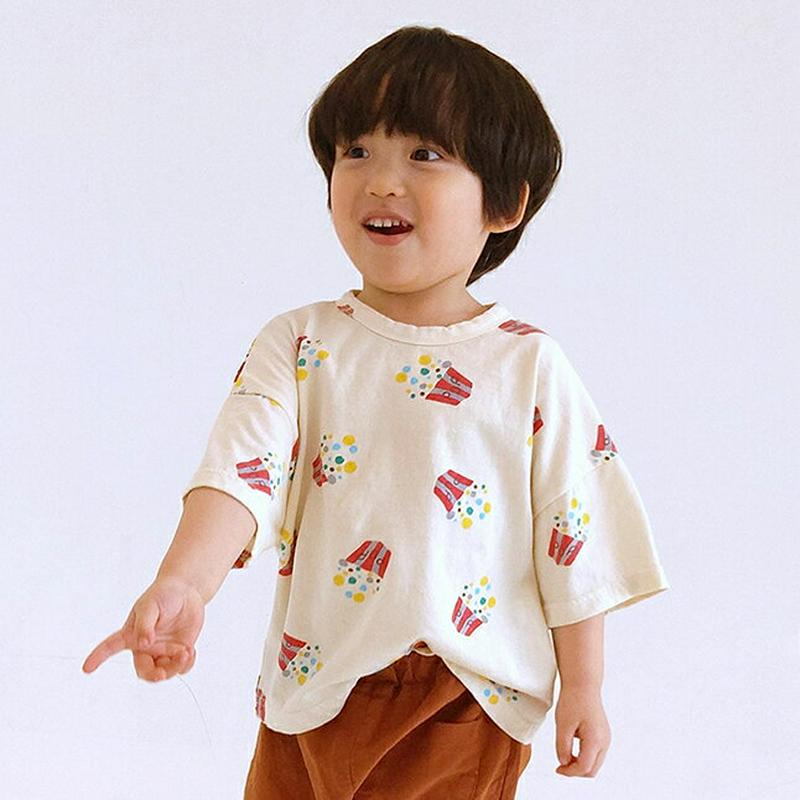 【新作10%OFF】Popcorn半袖Tシャツ・u02936 キッズ【3~8才】【tops】【トップス Tシャツ 半袖 ハーフス