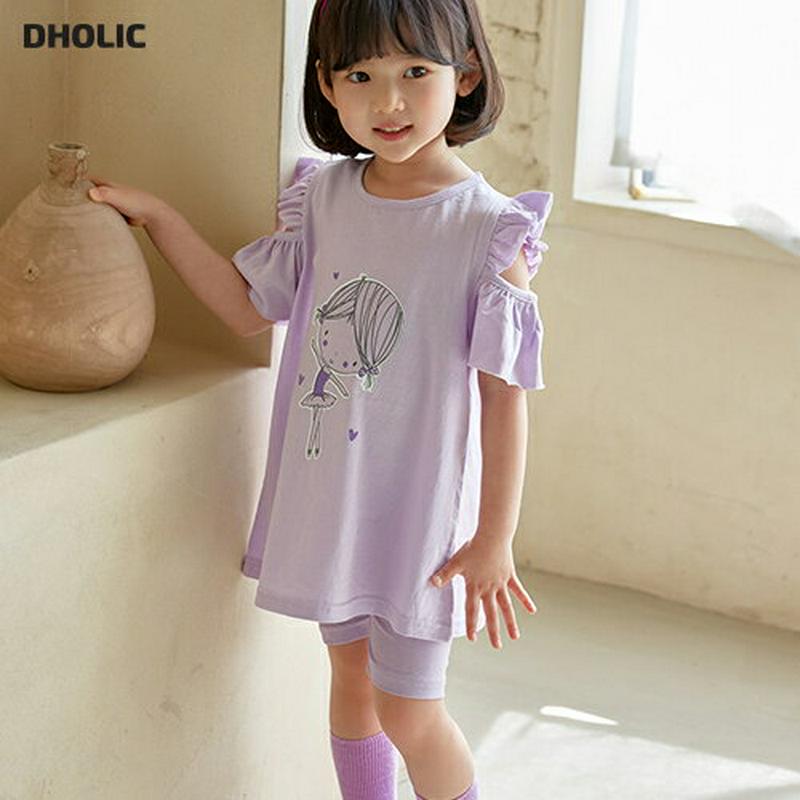 【新作10%OFF】フリルオープンショルダーワンピース u02893 キッズ 【3~8才】【ops】【ワンピース ミニ ショート