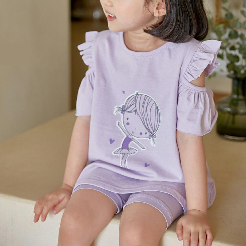 【新作10%OFF】フリルオープンショルダーワンピース u02893 キッズ 【3~8才】【ops】【ワンピース ミニ ショート