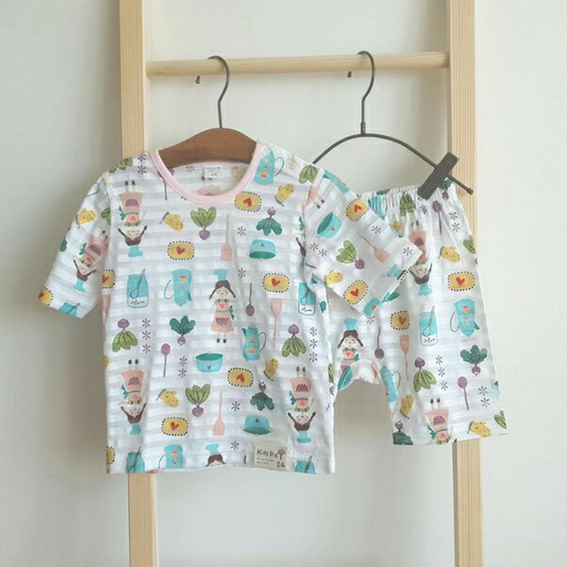【新作10%OFF】CookパジャマSET・u03037 キッズ【3~8才】【uw】【パジャマ 部屋着 ルームウェア セット s