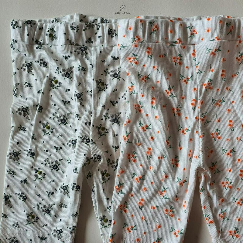【新作10%OFF】フラワーパターンレギンス・u02880 キッズ【3~8才】【pt】【レギンス 花柄 小花柄 フラワー 可愛い