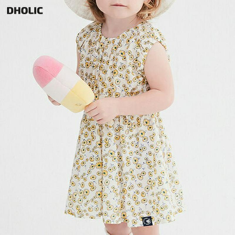 【新作10%OFF】フラワースリーブレスワンピース・p003095 キッズ【3~8才】【ops】【ワンピース ミディ丈 ミディワ