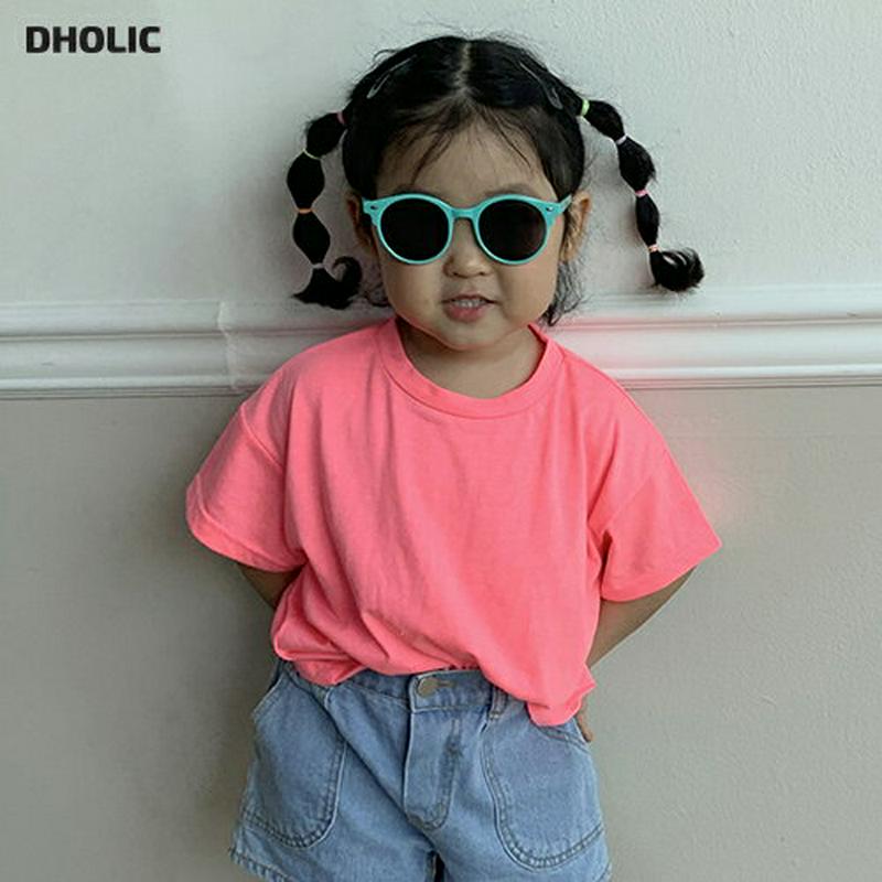 【新作10%OFF】ラウンドネックボクシーTシャツ u02970 キッズ 【3~8才】【tops】【韓国 ファッション トップス