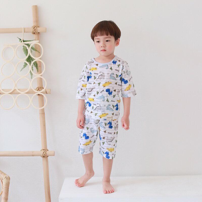 【新作10%OFF】Dinosaurパジャマ上下SET u03027 キッズ 【3~8才】【uw】【韓国 ファッション パジャマ