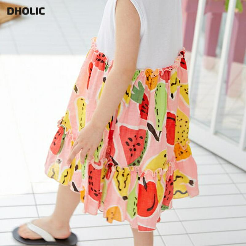 【新作10%OFF】fruitスリーブレスワンピース u02915 キッズ 【3~8才】【ops】【韓国 ファッション ワンピー