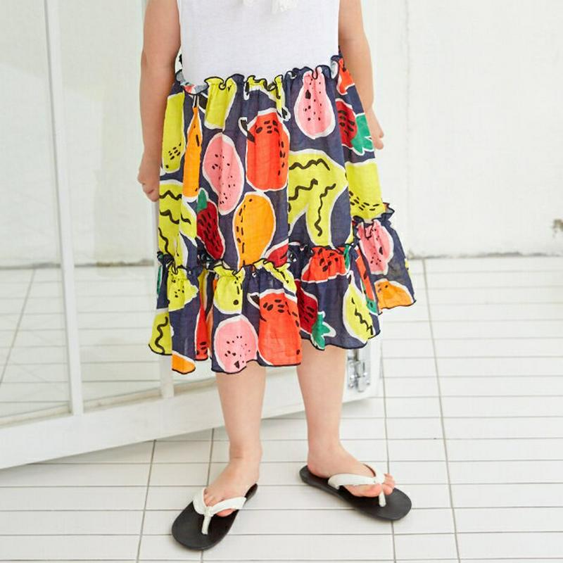 【新作10%OFF】fruitスリーブレスワンピース u02915 キッズ 【3~8才】【ops】【韓国 ファッション ワンピー