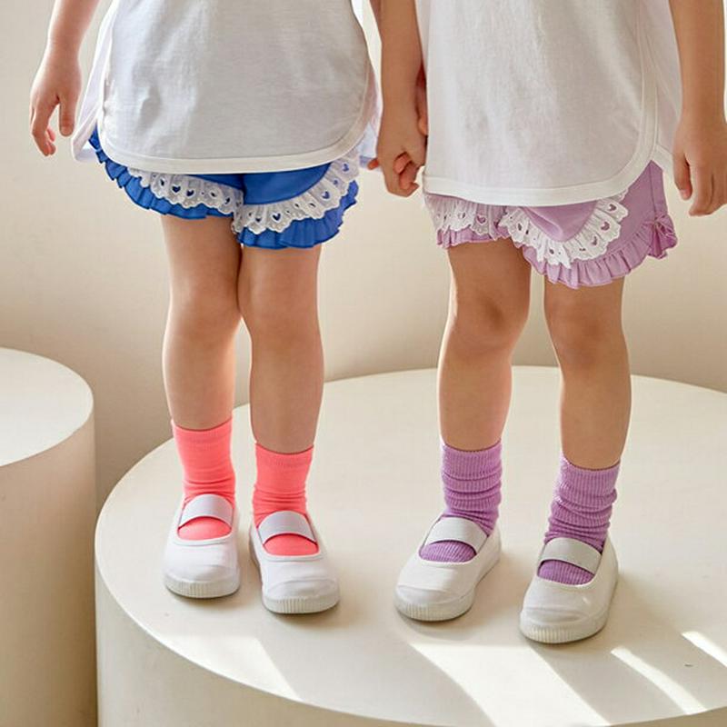【新作10%OFF】ハートレースラインパンツ u02906 キッズ 【3~8才】【pt】【韓国 ファッション ボトムス パンツ 