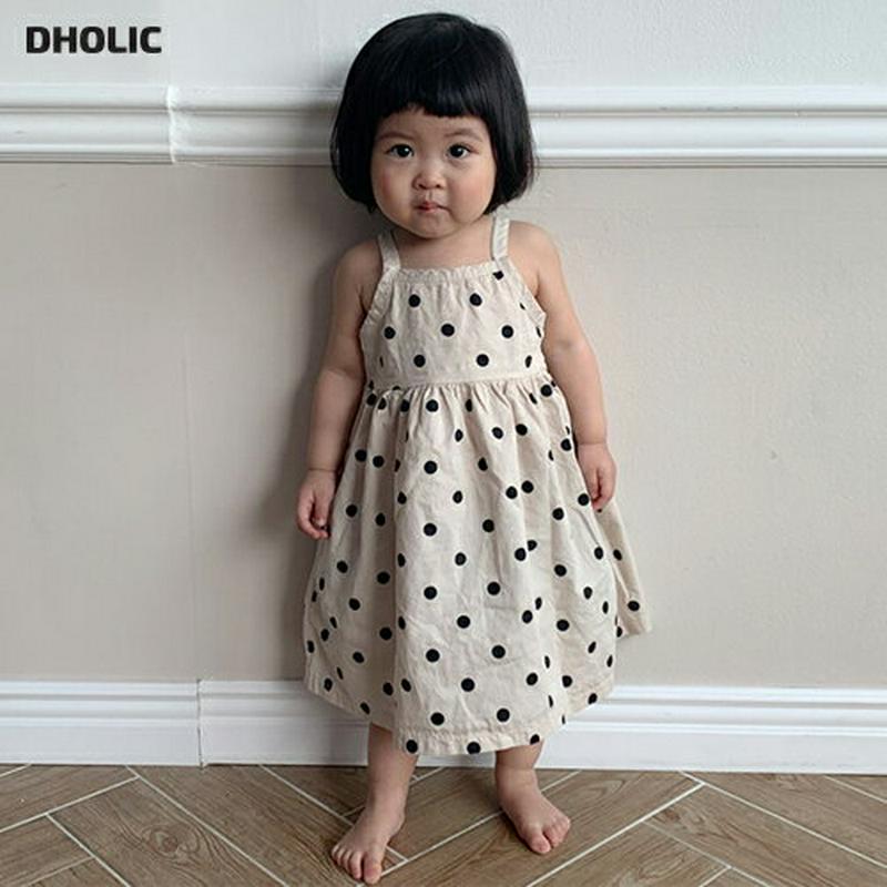 【新作10%OFF】配色ドットキャミワンピース u02969 キッズ 【3~8才】【ops】【韓国 ファッション ワンピース ロ