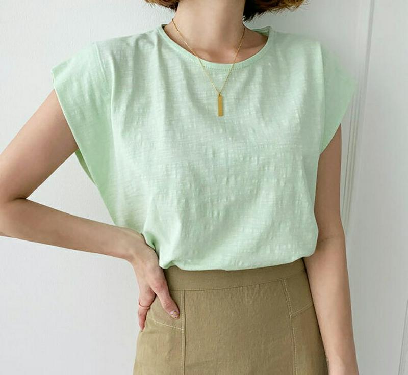 【新作10%OFF】ラウンドショートスリーブTシャツ・全3色・b55805 レディース【tops】【トップス Tシャツ ショート