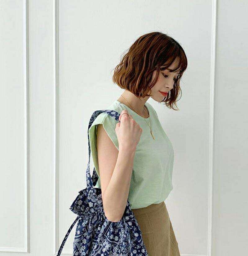 【新作10%OFF】ラウンドショートスリーブTシャツ・全3色・b55805 レディース【tops】【トップス Tシャツ ショート