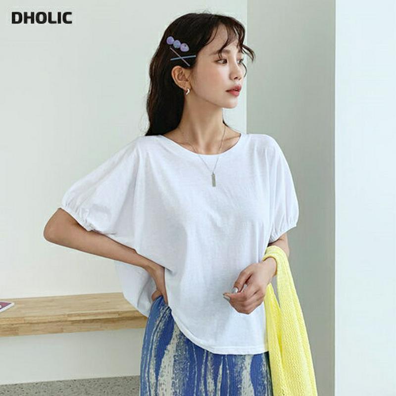 【新作10%OFF】2WAYパフスリーブTシャツ・全2色・t55806 レディース【tops】【トップス Tシャツ 半袖 ハーフ