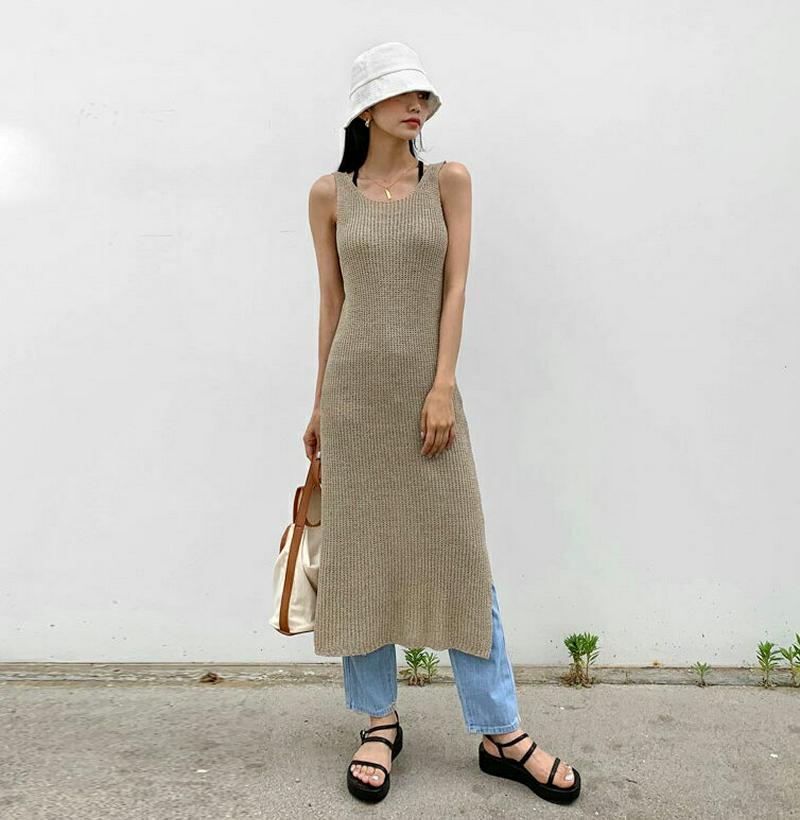 【新作10%OFF】2WAYニットスリーブレスワンピース・全4色・t55816 レディース【ops】【ワンピース ロング ロング