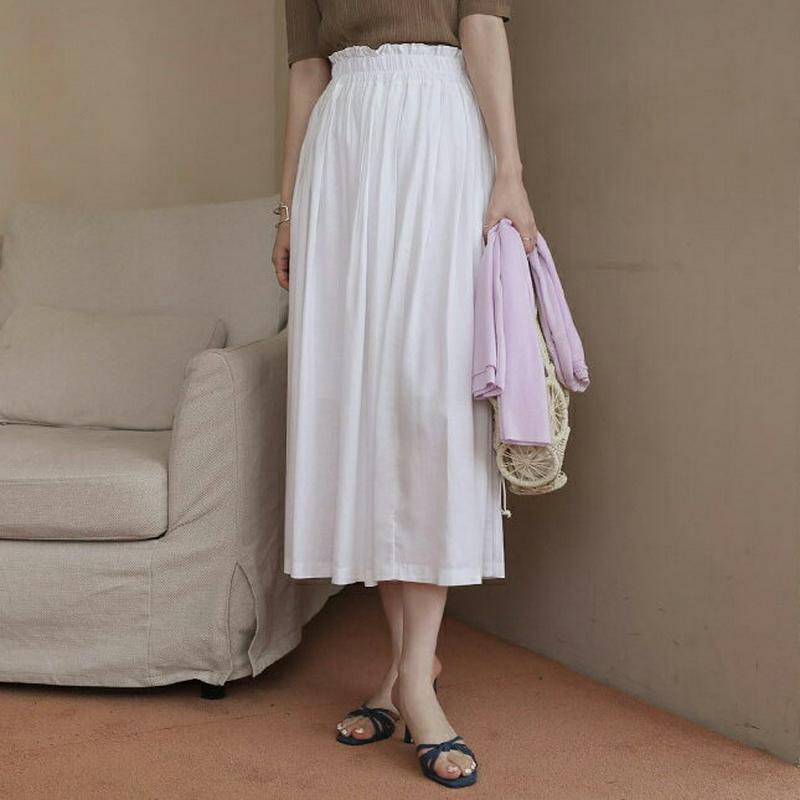 【新作10%OFF】ストレッチウエストスカート・全3色・b62559 レディース【sk】【スカート ロング ロングスカート ウエ