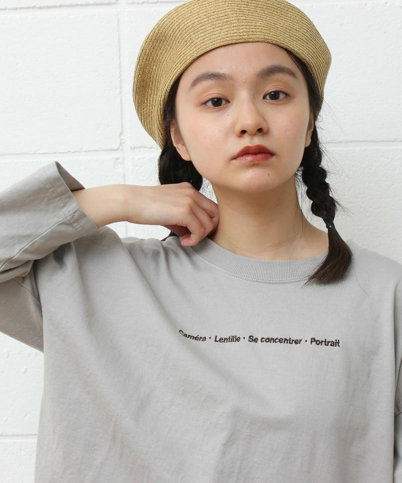 〇mat オーストラリアコットン カメラロゴ刺繍Tシャツ（mat quotidien）