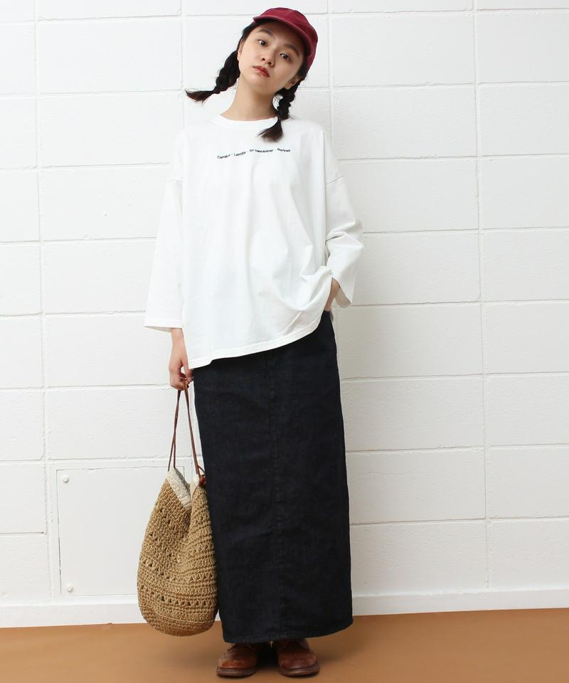 〇mat オーストラリアコットン カメラロゴ刺繍Tシャツ（mat quotidien）